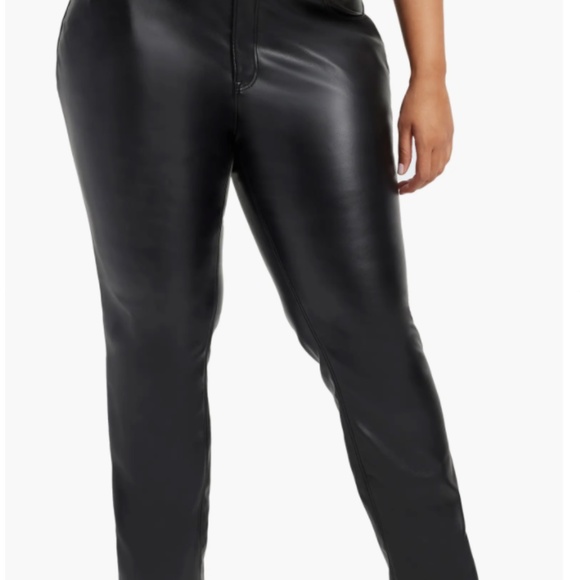Good American Good Icon Faux Leather Pants - Picture 15 of 16